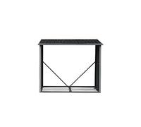 Vente-unique-Abri bûches métal en acier galvanisé 2,23 m3 L182 x P83 x H148cm - DERWOOD