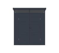 Abri de jardin en résine gris anthracite 3,65 m² avec plancher - MINARO