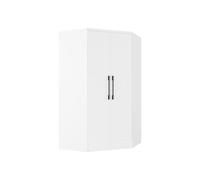 Armoire d'angle 2 portes - L101 cm - Blanc - AURALI
