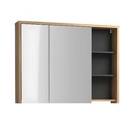 Vente-unique-Armoire Murale de Salle de Bain Coloris Naturel - 100 cm - PURNAL