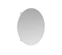 Armoire murale de salle de bain ovale avec miroir - RURI - Blanc