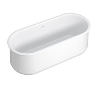 Vente-unique - Baignoire îlot - 160 x 74 x 60 cm - Blanc mat - 234 L - CALDRIA