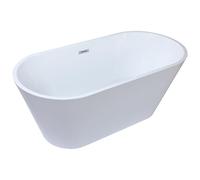 Vente-unique - Baignoire îlot design - 201 L - 150 x 70 x 58 cm - Blanche - TWIGGY