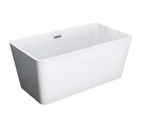 Vente-unique - Baignoire îlot rectangulaire - 130 x 70 x 55 cm - Acrylique - Blanche - 197 L - SPICARA