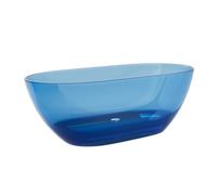 Vente-unique - Baignoire îlot translucide - 160 x 72 x 56 cm - Résine - Bleu - 292 L - SPAVO