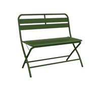 Vente-unique - Banc de Jardin Pliant en métal - Kaki - MIRMANDE de MYLIA