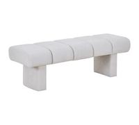 Vente-unique - Banc Tissu texturé - Beige - NUBELO