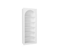 Bibliothèque avec 6 niches - Blanc - CYMORA
