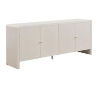 Vente-unique - Buffet avec 4 Portes en MDF - Beige et doré - MIRENALO