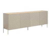 Vente-unique - Buffet avec 4 Portes en MDF - Beige et Naturel Clair - TASIBA