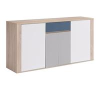 Vente-unique - Buffet avec 4 Portes et 1 tiroir - Multicolore - FILUTIA