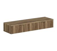Vente-unique - Bureau Console Suspendu avec 2 tiroirs - Coloris : Naturel - FRALYN - avec Rangement