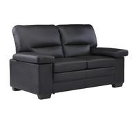 Vente-unique - Canapé 2 Places en Cuir de Buffle Mimas - Noir