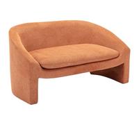 Canapé 2 places en tissu terracotta OSSANA