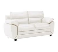 Vente-unique - Canapé 2 Places Manoa en Simili - Blanc