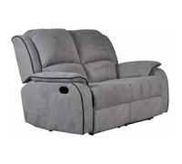 Canapé 2 places relax en microfibre HERNANI - Gris