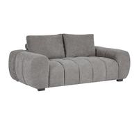 Vente-unique-Canapé 3 Places en Tissu texturé Gris BERENIA