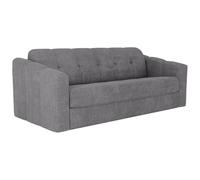 Vente-unique - Canapé 4 Places Convertible Express en Tissu texturé Gris - Couchage Lattes Larges 160 cm - Matelas 14 cm - DARIELO