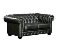 Canapé chesterfield 2 places BRENTON 100% cuir de