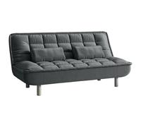 Vente-unique - Canapé Convertible clic-clac MISHAN en Tissu - Gris - 3 Places