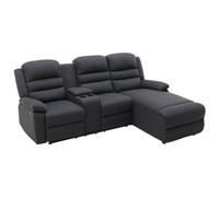 Vente-unique - Canapé d'angle Droit Relax en Tissu Anthracite Macedonia