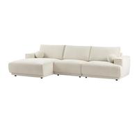 Vente-unique - Canapé d'angle Gauche en Tissu Chenille Beige EMABI de Maison Céphy