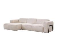 Vente-unique - Canapé d'angle Gauche en Tissu chiné Beige TEJAMI