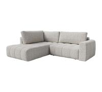 Vente-unique - Canapé d'angle Gauche en Tissu chiné Gris LORIONA