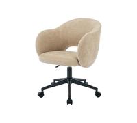 Vente-unique - Chaise de Bureau - Tissu texturé - Beige - ACACILIO