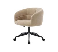 Vente-unique - Chaise de Bureau - Tissu texturé - Beige - NOMITIO
