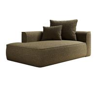 Vente-unique - Chaise longue fixe 1 place Pineta - Polyester - Kaki