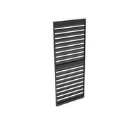 Vente-unique - Claustra Brise Soleil en Aluminium pour pergola bioclimatique - L93 cm x H234 - Anthracite - Cosma