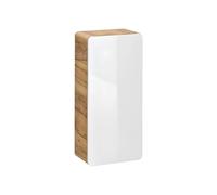 Colonne de salle de bain coloris naturel et blanc - L35 x l22 x H75 cm - ARUBA