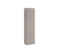 Vente-unique - Colonne de Salle de Bain Suspendue striée - Beige - H140 cm - ZEVARA