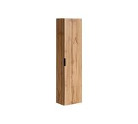 Vente-unique - Colonne de Salle de Bain Suspendue striée - Naturel Clair - H140 cm - ZEVARA