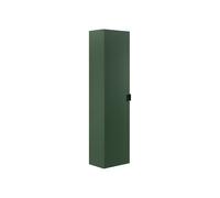 Vente-unique - Colonne de Salle de Bain Suspendue striée - Vert Mat - H140 cm - ZEVINI