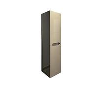 Vente-unique - Colonne de Salle de Bain Suspendue - Taupe - L30 x l30 x 120 cm - Stefanie