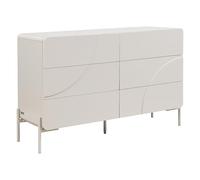 Vente-unique - Commode 6 tiroirs - MDF - Beige - ZELINARO