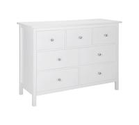 Commode ALBANE - 7 tiroirs - Pin blanc