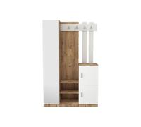 Vente-unique Emob - Vestiaire Killian 114cm - pin/Blanc