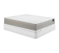 Ensemble 180 x 200 cm sommier coffre blanc + matelas mousse et gel à mémoire de forme 7 zones ép 22cm - SOMIRA de YSMÉE