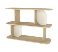 Vente-unique - Etagére avec 2 tablettes - Naturel Clair et Beige - NELERIA
