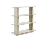 Etagère LUSORIA 3 tablettes MDF Beige 110x115.5x35 cm