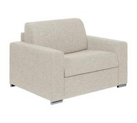 Vente-unique - Fauteuil Convertible Express en Tissu texturé Beige - Couchage à Lattes Larges 70 cm - Matelas 14 cm - CALITO