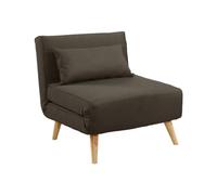 Fauteuil convertible POSIO en tissu - Taupe