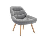 Fauteuil en tissu gris LUOSTO