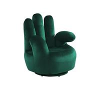 Fauteuil main pivotant CATCHY en velours - Vert sapin