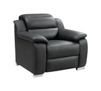 Vente-unique - Fauteuil Relax électrique en Cuir Noir Arena III - Appuie-tête