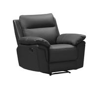 Fauteuil relax en cuir de buffle PAKITA - Noir