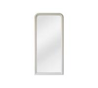 Vente-unique - Grand miroir en bois de paulownia - l 80 x H 180 cm - blanc mat - Heloise